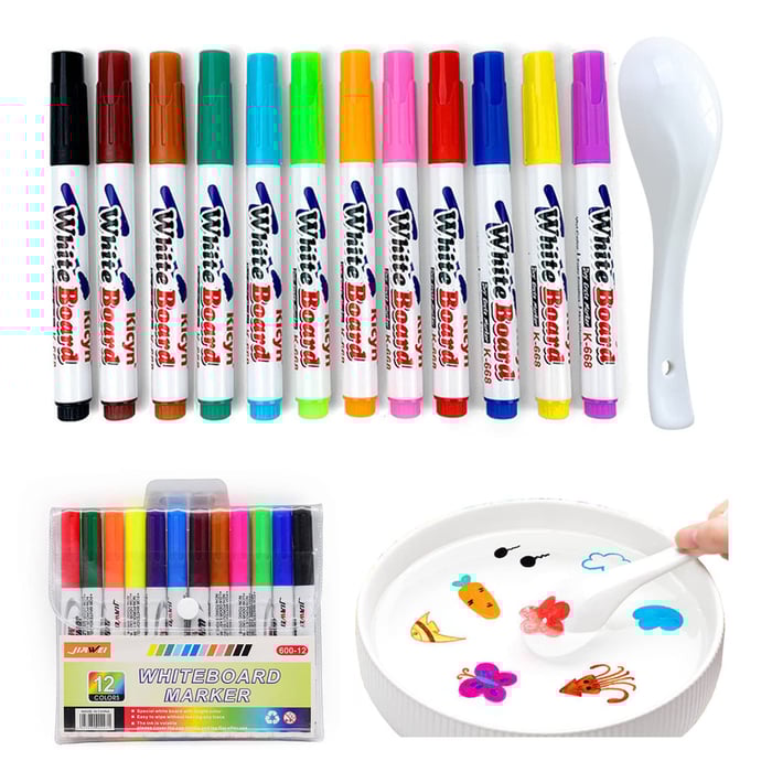 Magische stiften voor tekenen op water