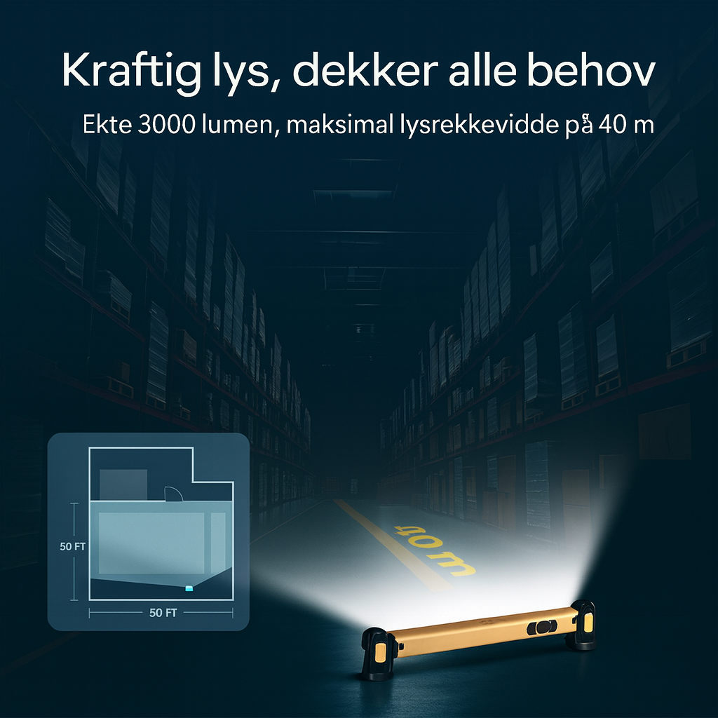 Krachtige magnetische oplaadbare werklamp