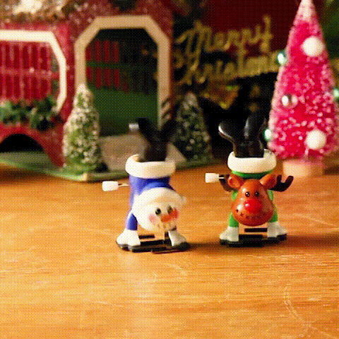 Opwindbaar kerstspeelgoed 2 voor 1