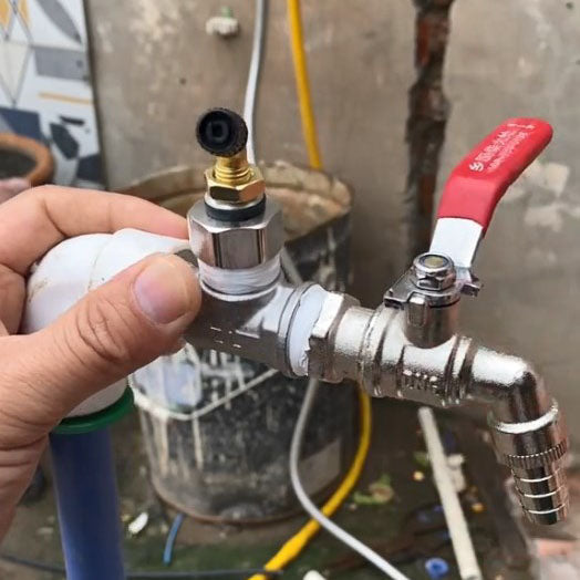 Vorstbeveiligingsventiel voor buitenkraan