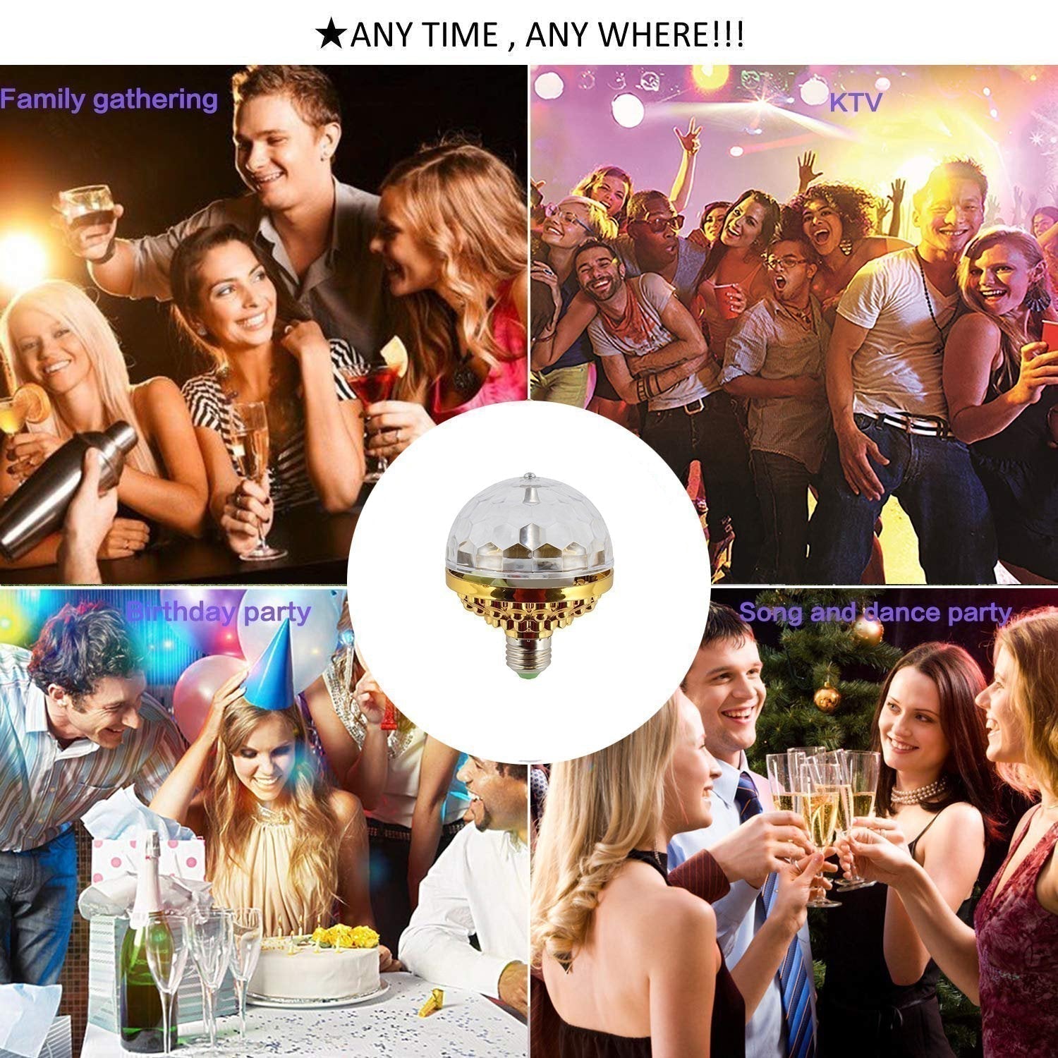 LED kristallen bol sfeerlamp