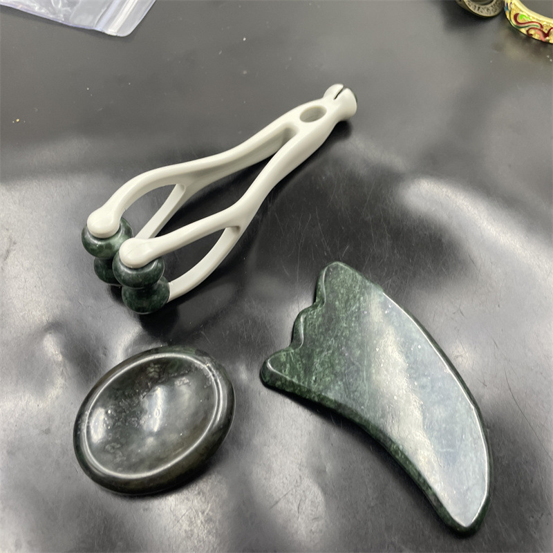 Gua Sha Gezichtsmassageset Natuursteen