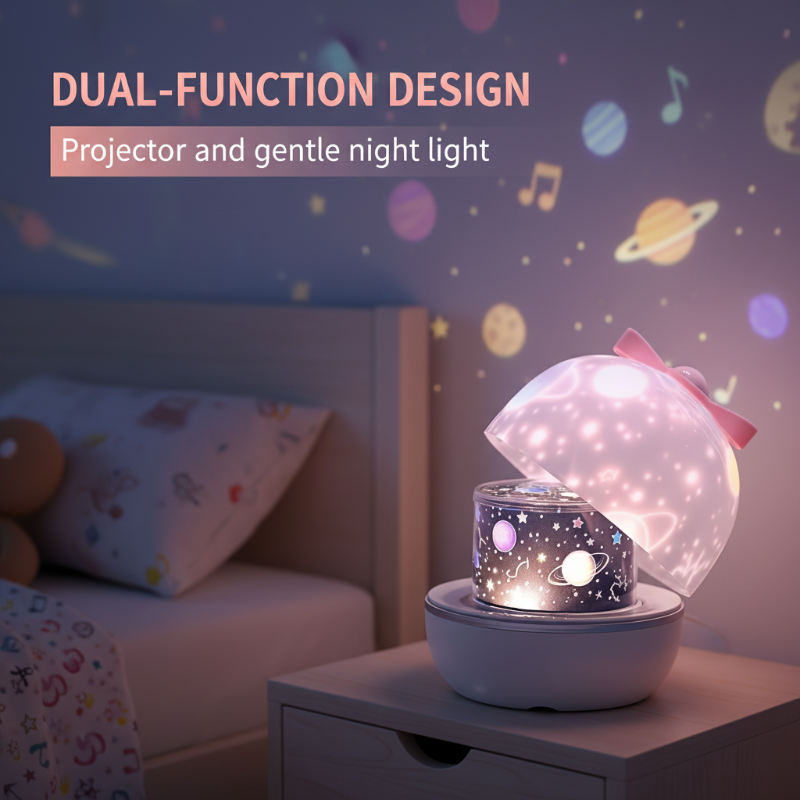 Oplaadbare draaibare sterrenhemel projector nachtlamp