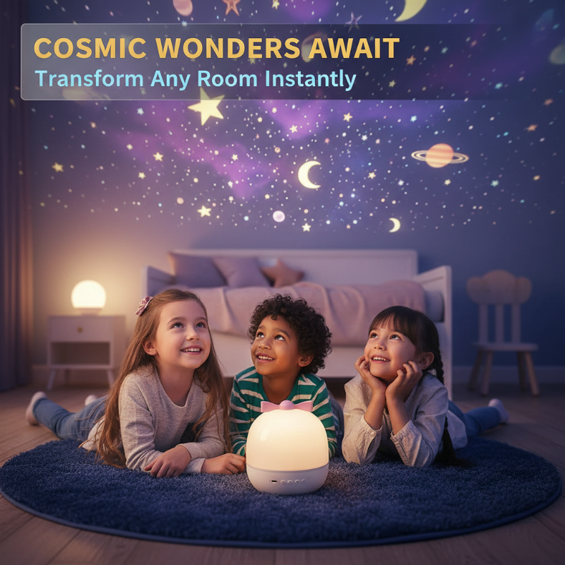 Oplaadbare draaibare sterrenhemel projector nachtlamp